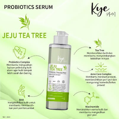 KYE JEJU TEA TREE CICA PROBIOTICS CLEANSING WATER 200ML