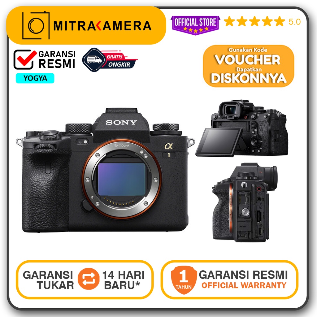 Jual Sony Alpha 1 Mirrorless Digital Kamera (Body Only Resmi Shopee