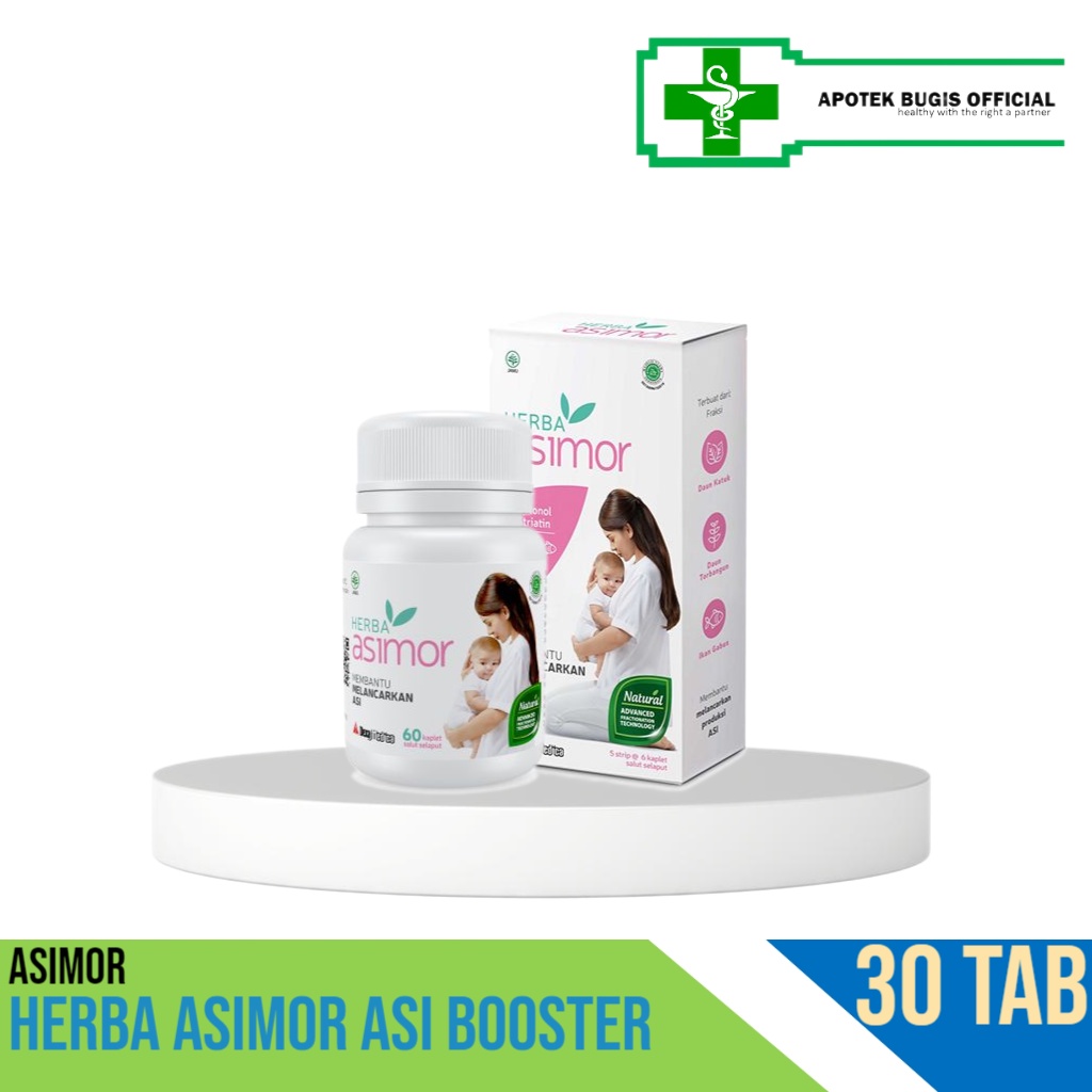 Herba Asimor 1 Box 30 Kapsul Asi Booster Pelancar Asi