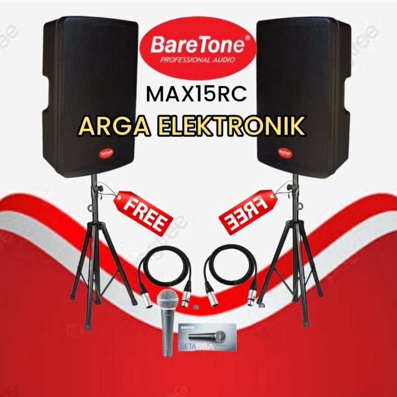 baretone max15rc speaker aktif baretone max15rc original