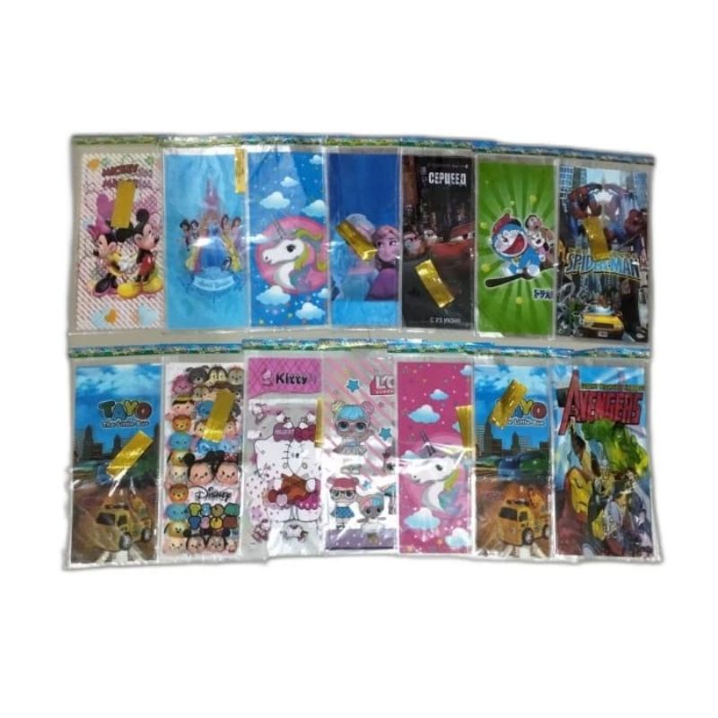 

plastik Snack ulang tahun ukuran 20x40 isi 10 pcs