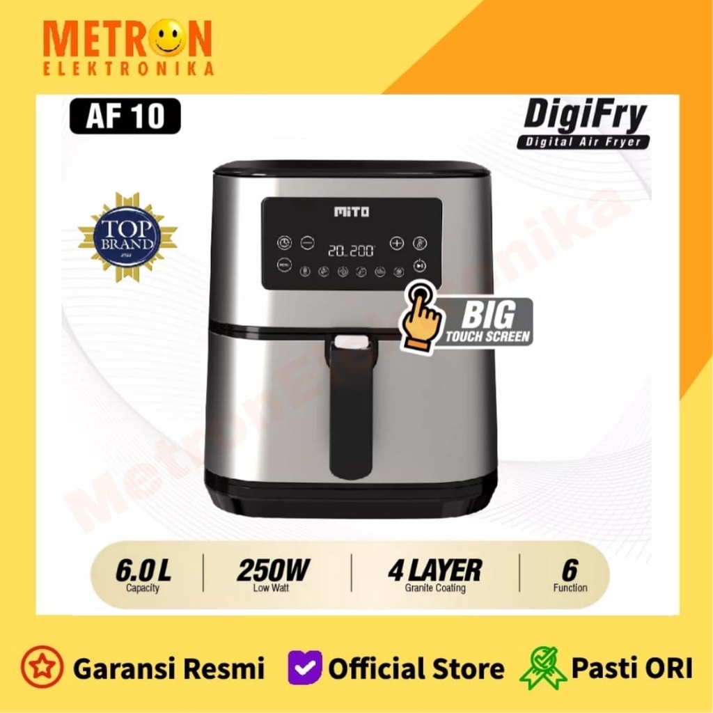 MITO AF 10 GRANDE DIGIFRY AIR FRYER 6 LITER / AF10