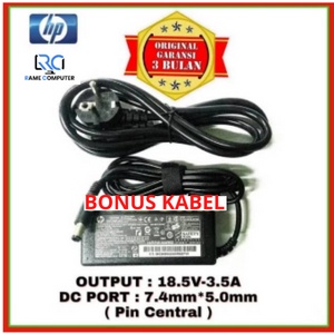 Adaptor Charger Laptop HP Compaq Presario CQ20 CQ32 CQ35 CQ40 CQ42 CQ43 430 G4 1000 18.5V-3.5A Jarum