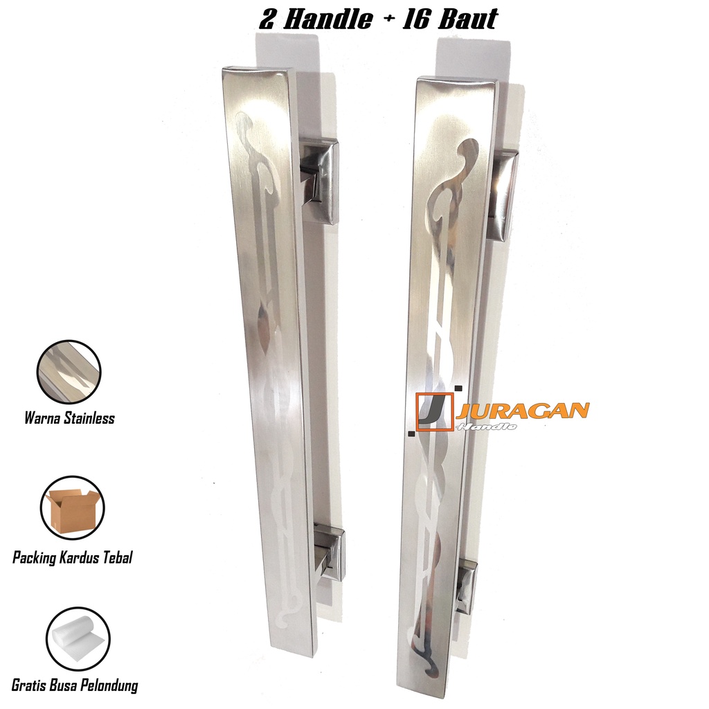 handle pintu 2023 terbaru minimalis stainless gagang tarikan pintu buka 2 daun pegangan tebal luat awet