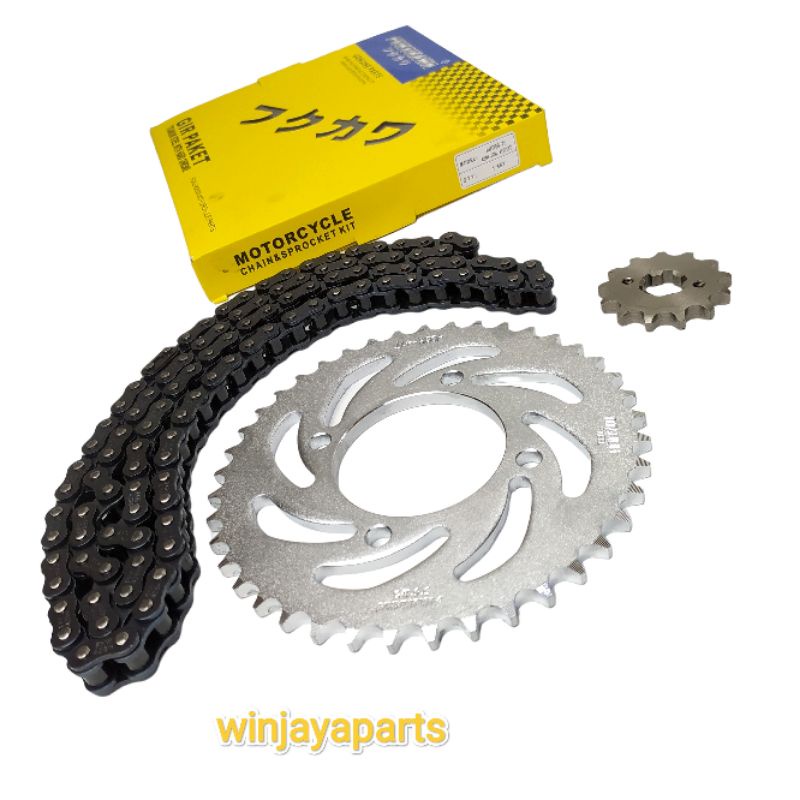 GEAR SET / GEAR PAKET JUPITER Z1(ONE) INJEKSI. FORCE INJEKSI MERK FUKUKAWA