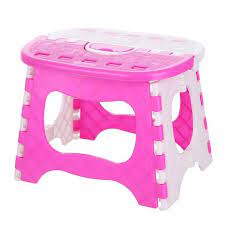 Foldable Chair Polos Kursi Plastik Lipat Mini Anak Kursi Anak Serbaguna