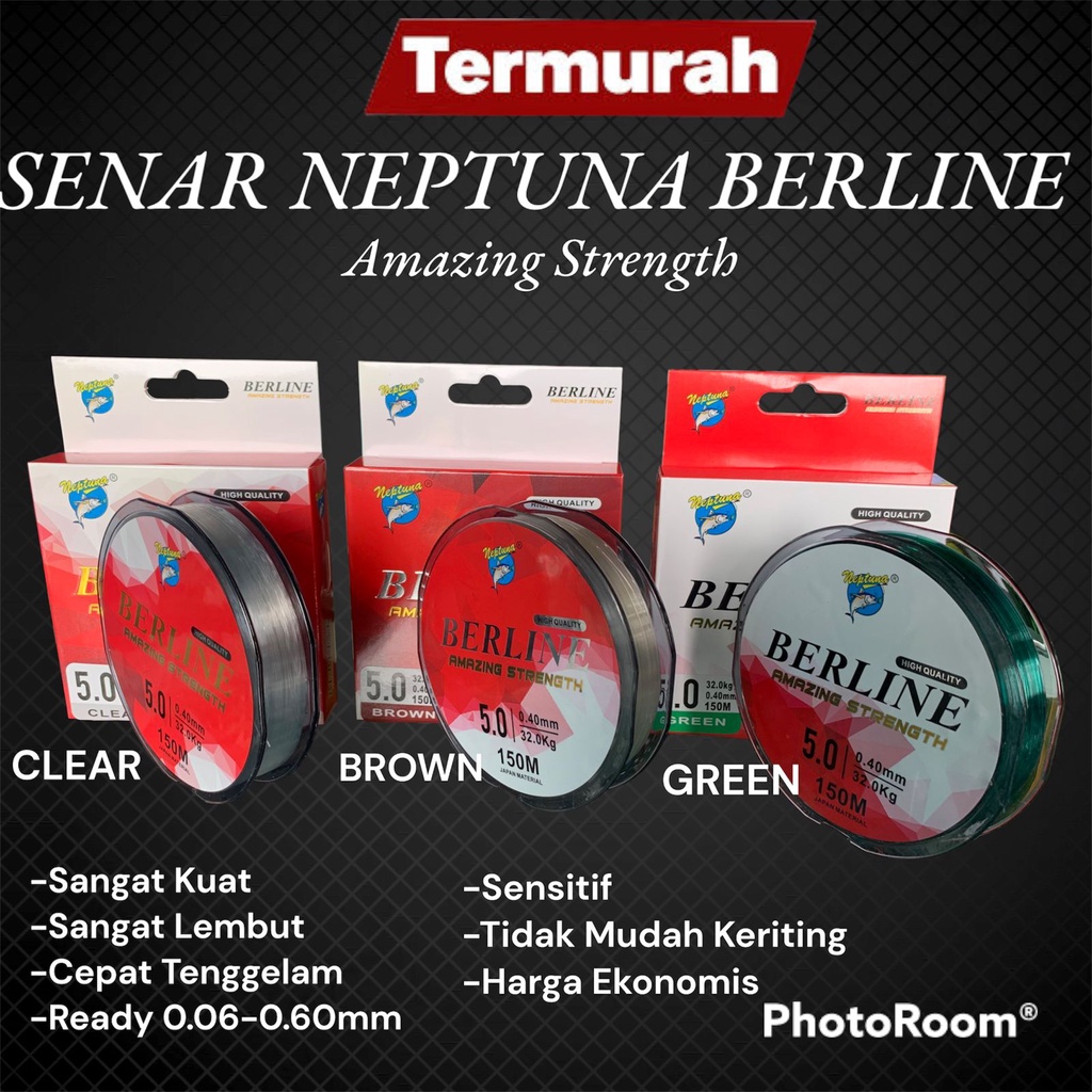 Senar Pancing Berline Produk Asli Dari Neptuna Panjang 150 M