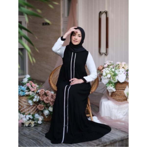 SIAP KIRIM❗SHEILA OUTER DRESS ORI BY JAVINA Baju Gamis