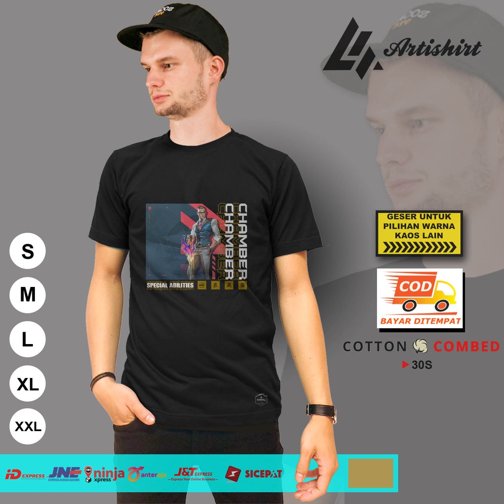 KAOS CHAMBER VALORANT KAOS GAME VALORANT KAOS BAJU DISTRO ARTISHIRT