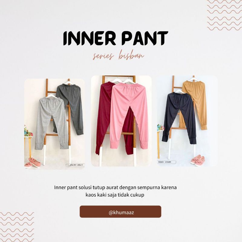 Inner Pants / Innerpants Size L Khumaaz - Celana Dalaman Gamis Rok Celamis Legging syari murah grosi