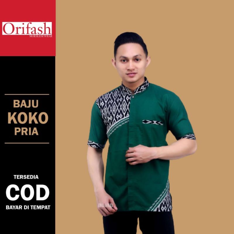 BAJU KOKO DEWASA PREMIUM TERBARU AZZAHIR SYUBBANUL MUSLIMIN LENGAN PENDEK BAJU KOKO