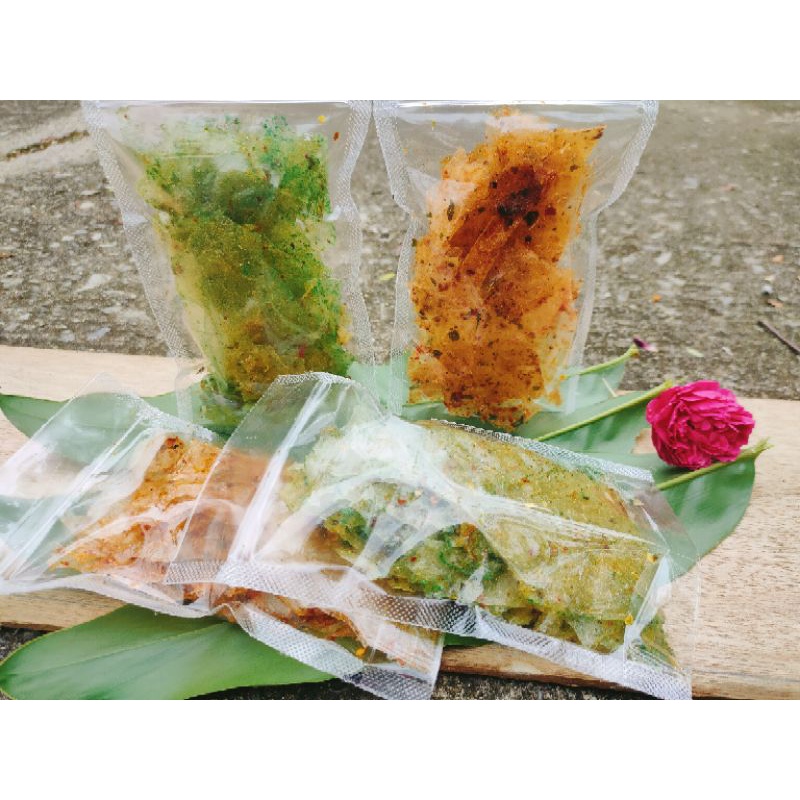 

Keripik kaca Kripca Pedas balado sambal ijo