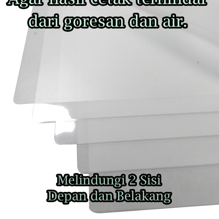 

Dont SKIP 7.7 ( PER PAK - ISI 10 ) Plastik Laminasi Panas 2 Sisi F4 A4 - by Muro Papier Keluaran Awal Tahun