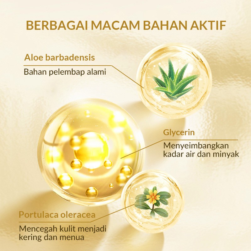 BIOAQUA Toner Wajah Flower Series - Bose Prebiotic - Hyaluronic Acid - 24K Gold - 7X Ceramide Skin Barrier Repair &amp; Moisturize