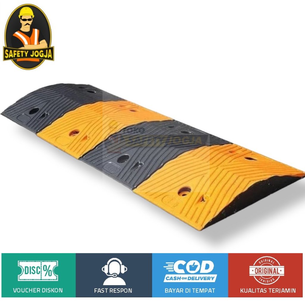 Speed Bump Rubber Polisi Tidur Karet 1 Meter TINGGI ketebalan 7CM