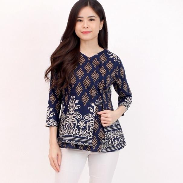Atasan Batik Wanita Blouse Batik Wanita Modern 184 QQ