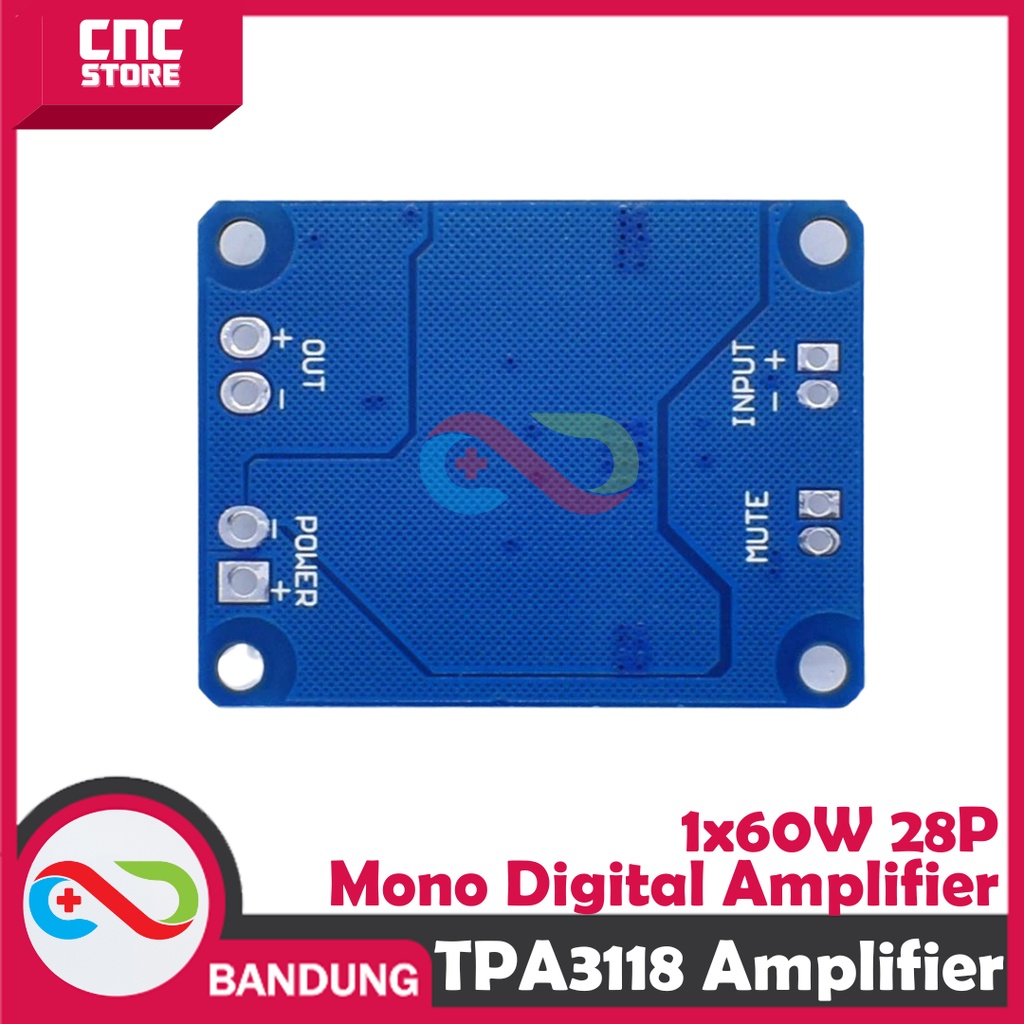 TPA3118 PBTL MONO DIGITAL POWER AMPLIFIER BOARD 1x60W 12V 24V