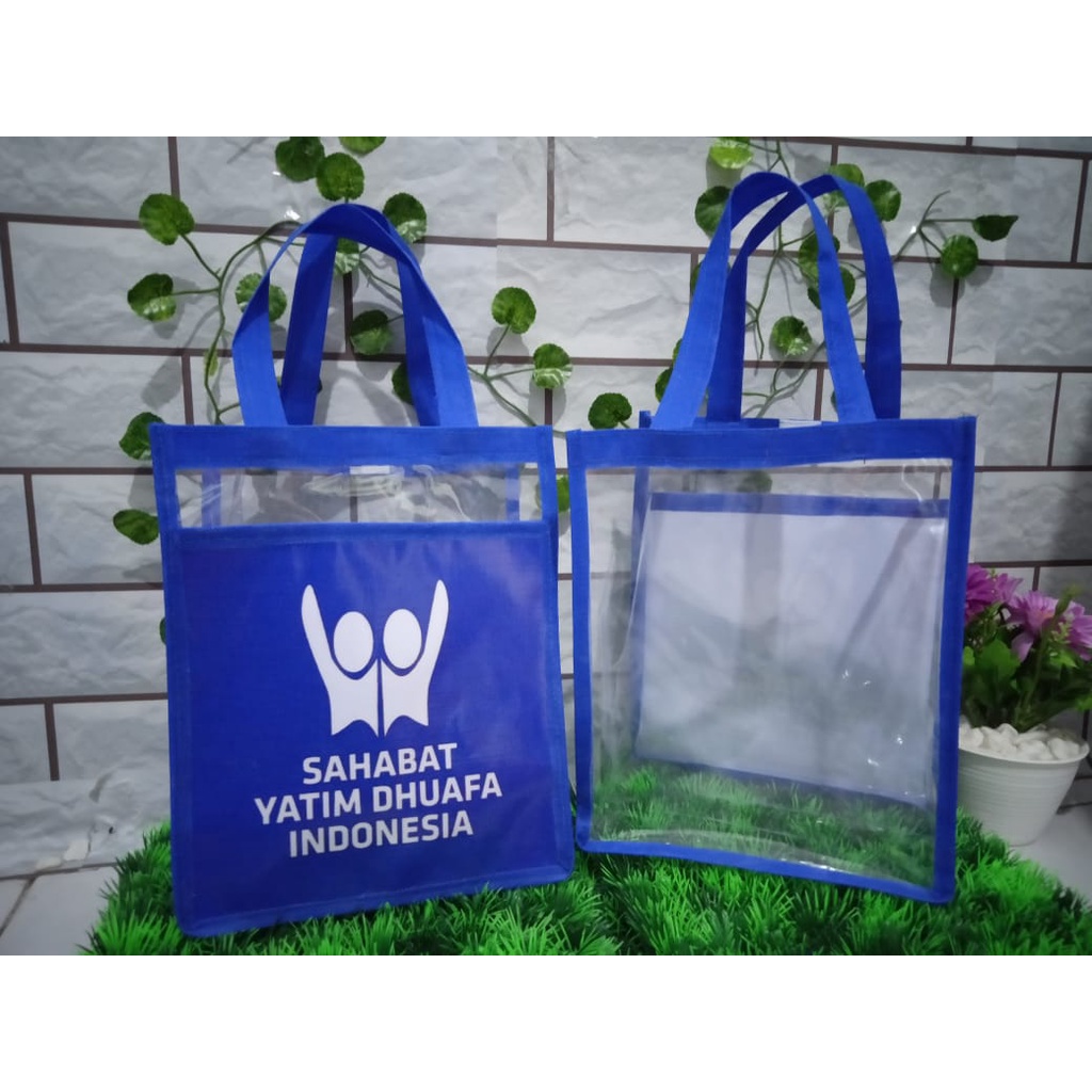 TAS SOUVENIR KANTONG MIKA CETAK NAMA ACARA/TAS KANTONG MIKA LOGO ORGANISASI