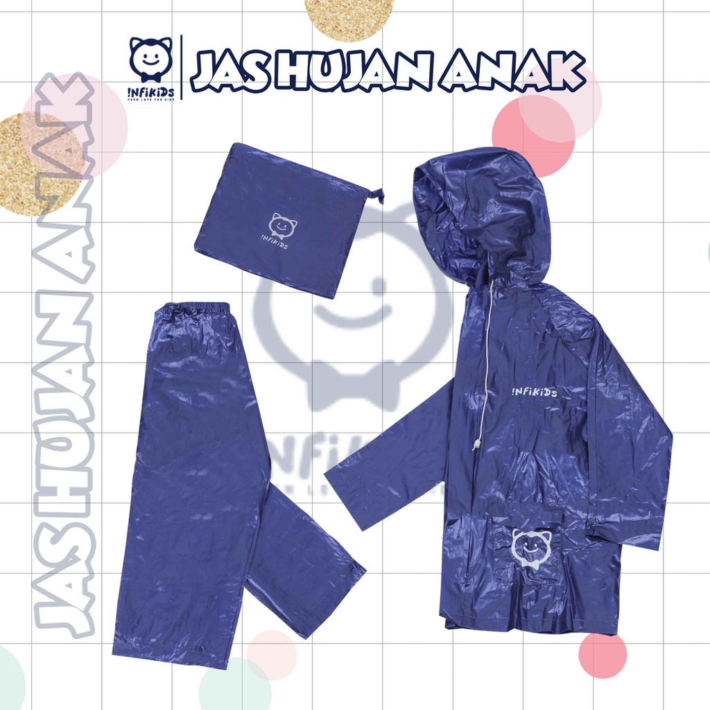 Jas Hujan Anak Jas Hujan Setelan Anak Premium Original Infikids | IDS 340