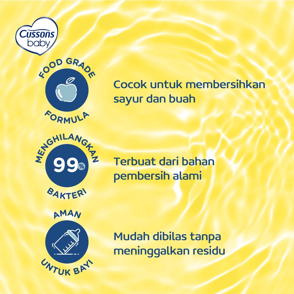 Cussons Baby Liquid Cleanser - Sabun Pembersih Botol Bayi / Buah dan Sayur 700ml FREE 300ml (Buy 1 Get 1)