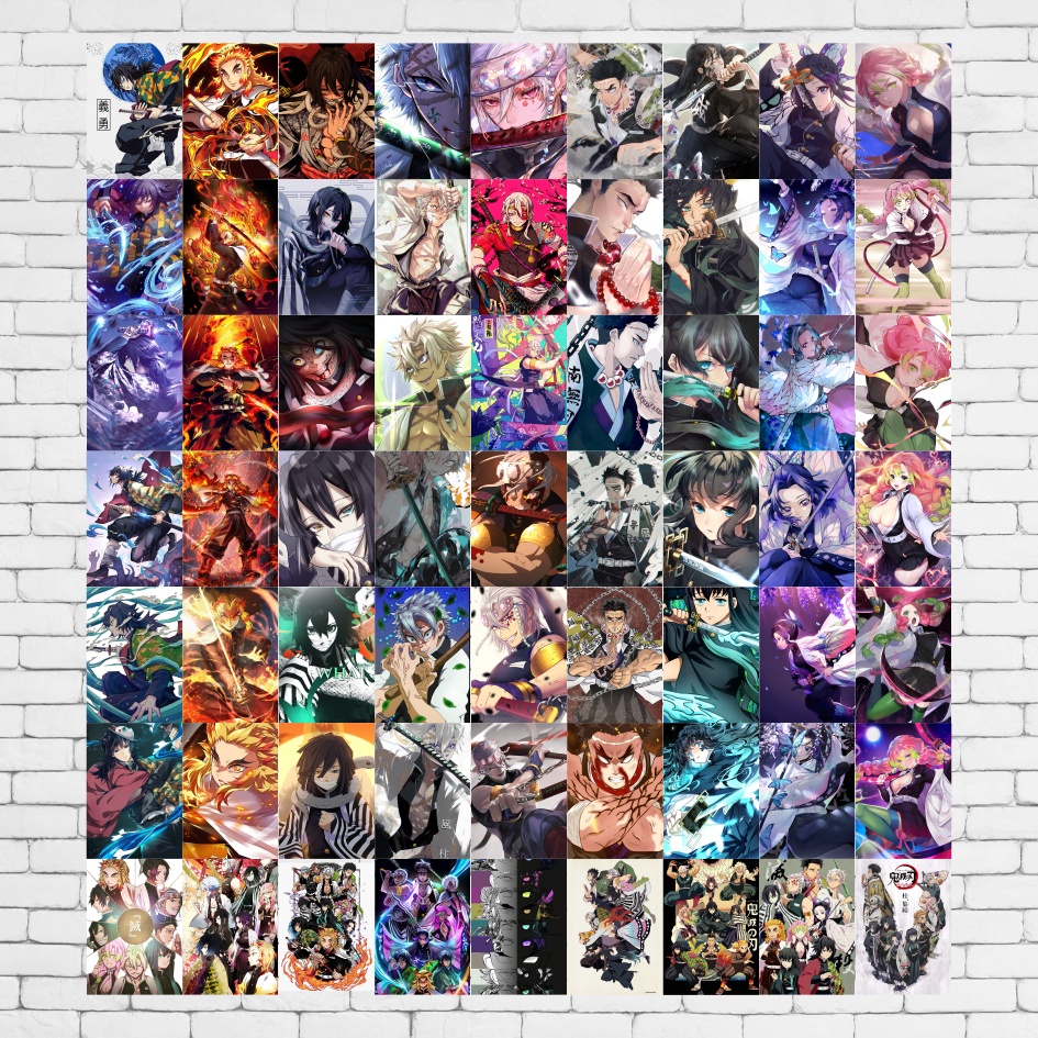 Poster Anime Aesthetic Hiasan Kamar Dinding Pajangan Dinding Anime Wallpaper Kimetsu No Yaiba
