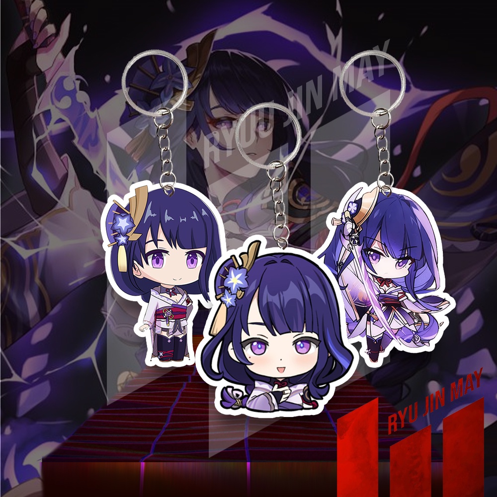 Gantungan Kunci / Keychain / Gantungan HP - Genshin - Raiden Shogun