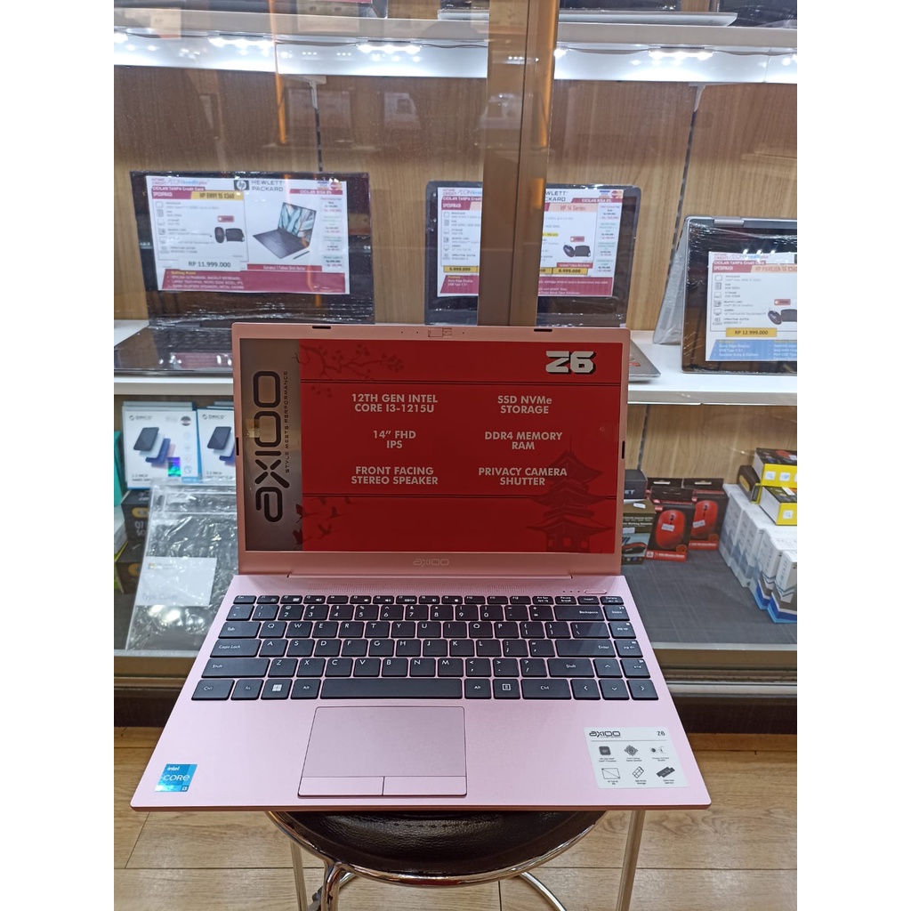 LAPTOP DESAIN TERBARU AXIOO MYBOOK Z6 METAL INTEL I3 1215U 20GB 256GB 14 FHD IPS BACKLIT WIN11 + LIBRE OFFICE