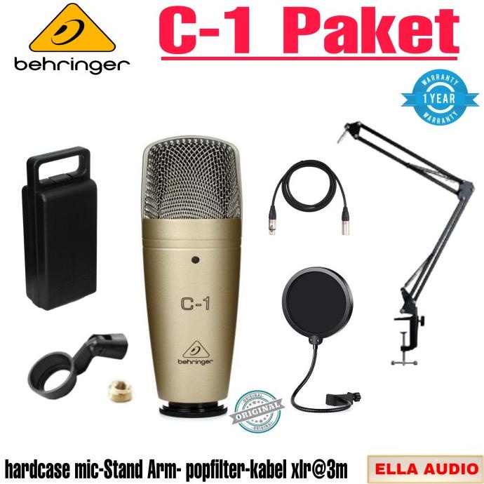 behringer c1 microphone condenser paket