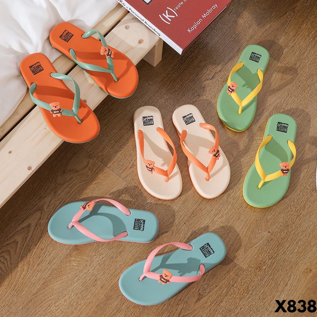 SANDAL JEPIT WANITA RUMAHAN NYAMAN BANGET DIKAKI IMPORT BAHAN RUBBER 838