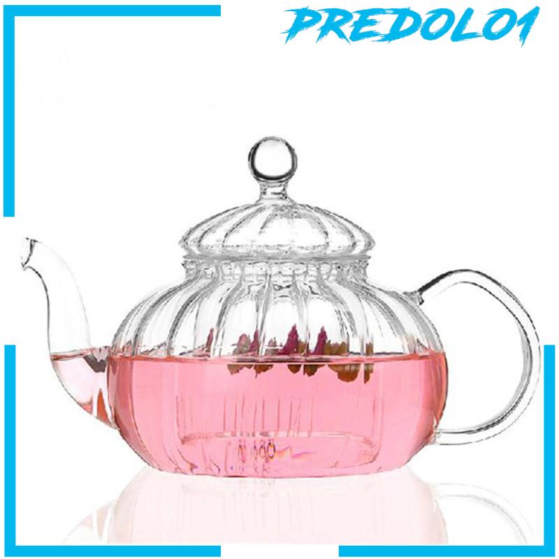 [Predolo1] Teko Kaca Dengan Saringan Teh Untuk Mekar Dan Longgar Leaf Tea Maker