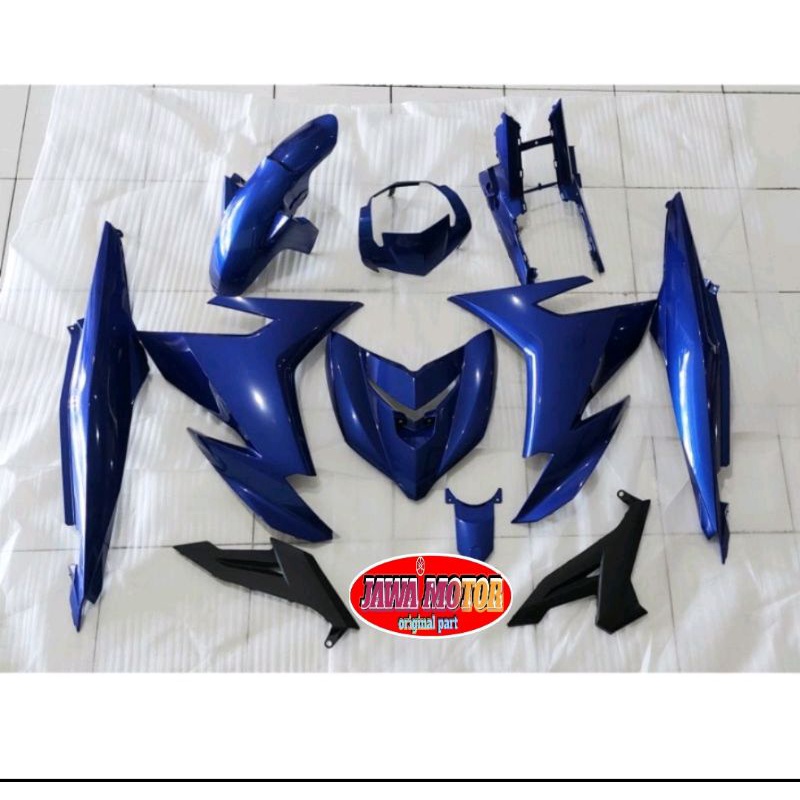 FULL SET BODY HALUS JUPITER MX KING 150 BIRU MOVISTAR ORIGINAL YAMAHA