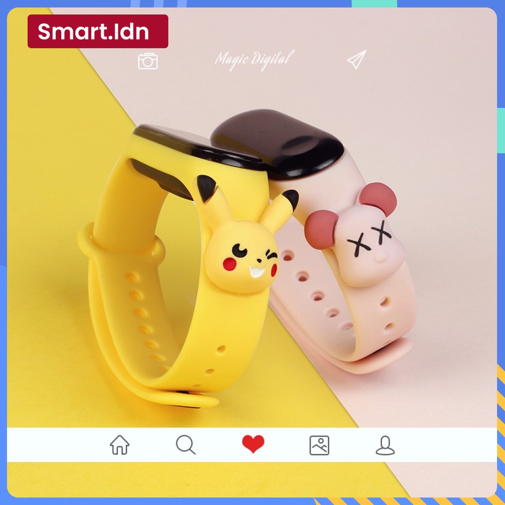 Xiaomi Mi Band Mi 3 Mi 5 Boneka Kartun Besar 3D LUCU Tali Smartwatch Strap Jam