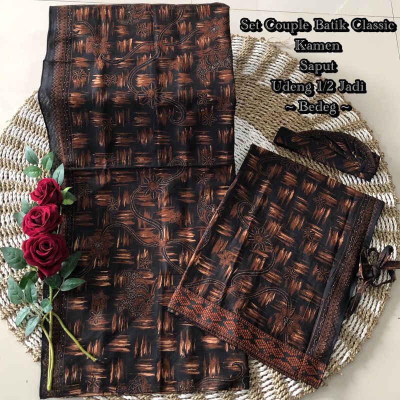 KAMEN BATIK COUPLE SET /SET COUPLE KAIN BATIK MOTIF TERBARU