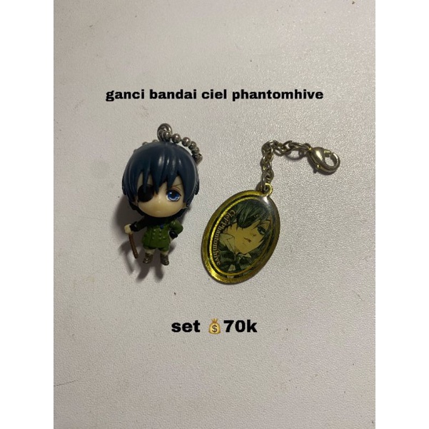 [SET] Gantungan black butler x bandai ciel phantomhive original jepang keychain kuroshitsuji