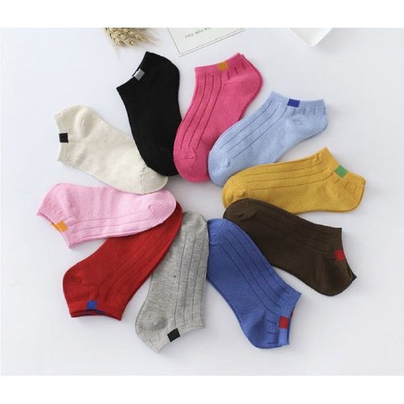 Kaos Kaki POLOS 6 Ankle Cute Socks Short Socks Kaos Kaki Pendek Murah