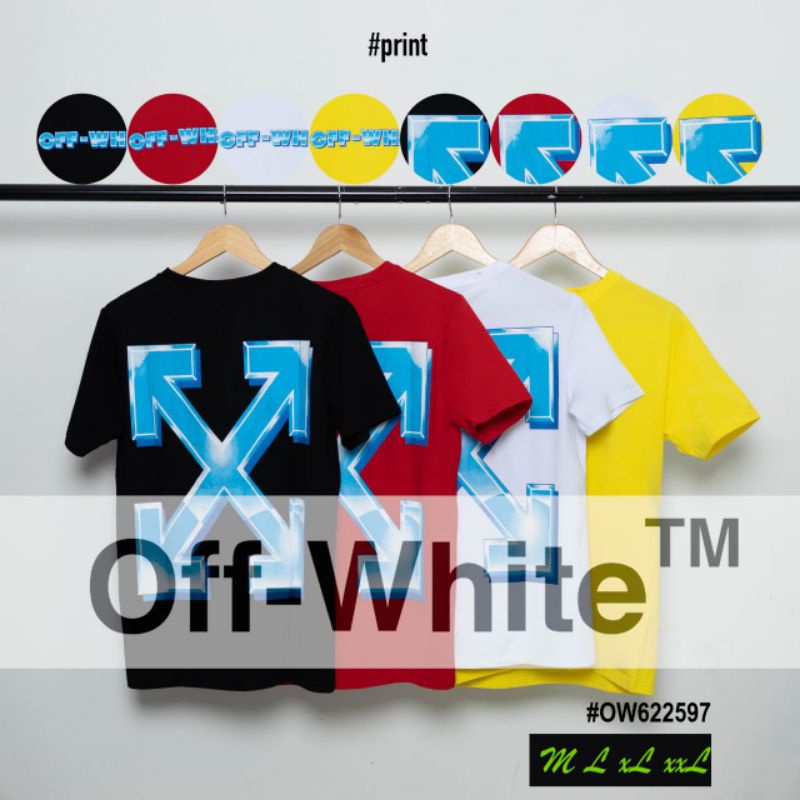 T-SHIRT KAOS off white PREMIUM IMPORT