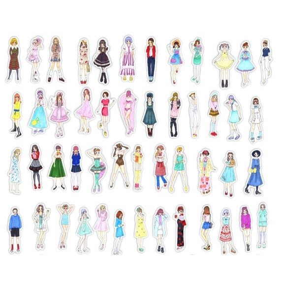 Mori Girl PVC Sticker (10pcs)