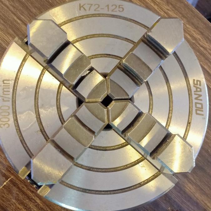 chuck bubut 5 inch 4 jaw selalu promo