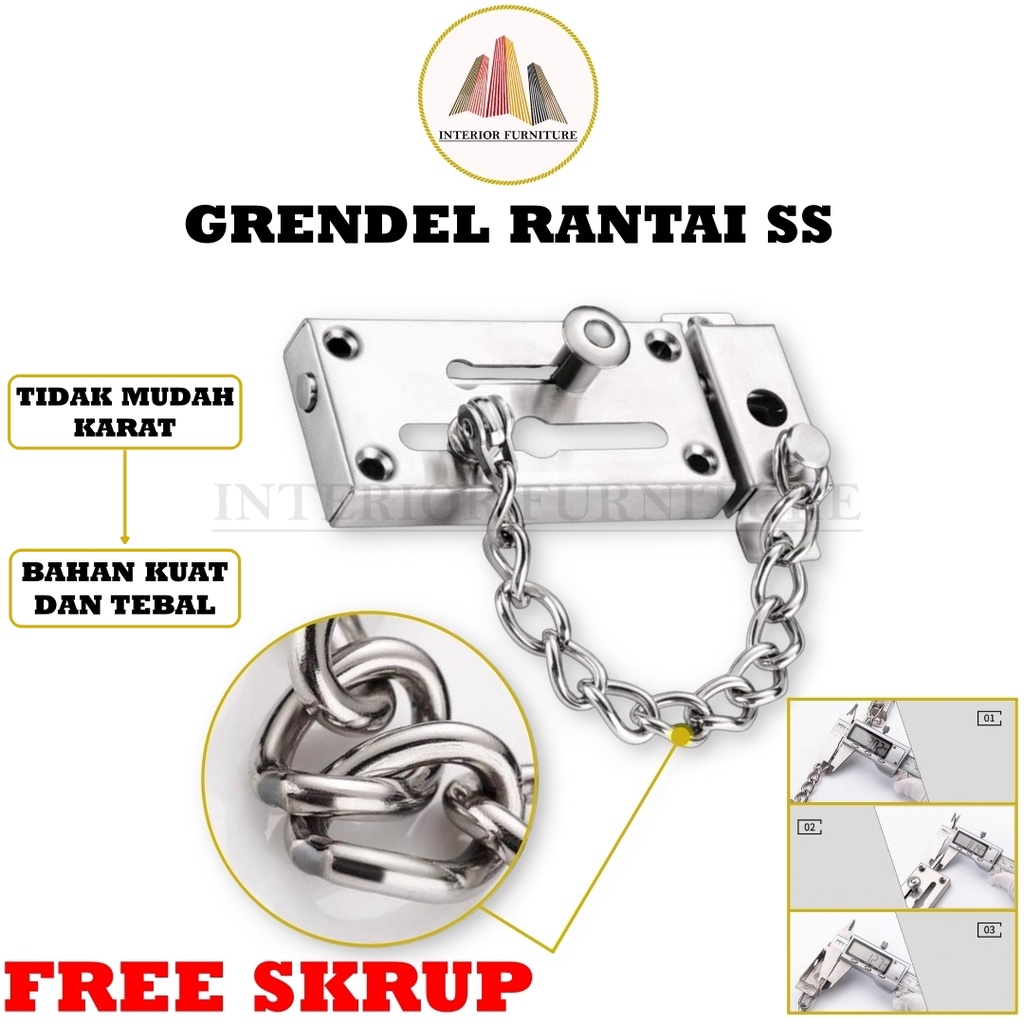 Grendel Pintu Slot | Grandel Rantai | Kunci Slot | Grendel Slot Kualitas Terjamin