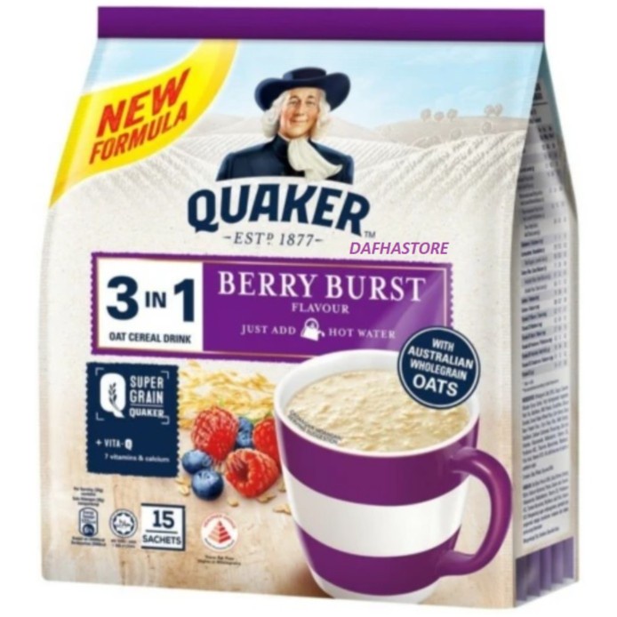 

[NEW] QUAKER 3 IN 1 BERRY BURST (15 SACHET x 30gr ) MALAYSIA