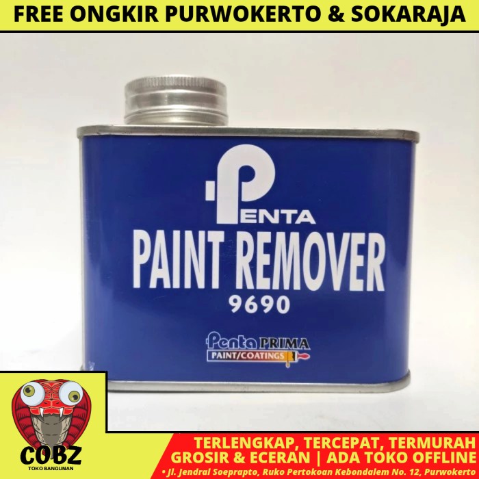 Jual 1/4KG/PENTA PAINT REMOVER Cairan Penghapus Cat Kayu Besi Tembok