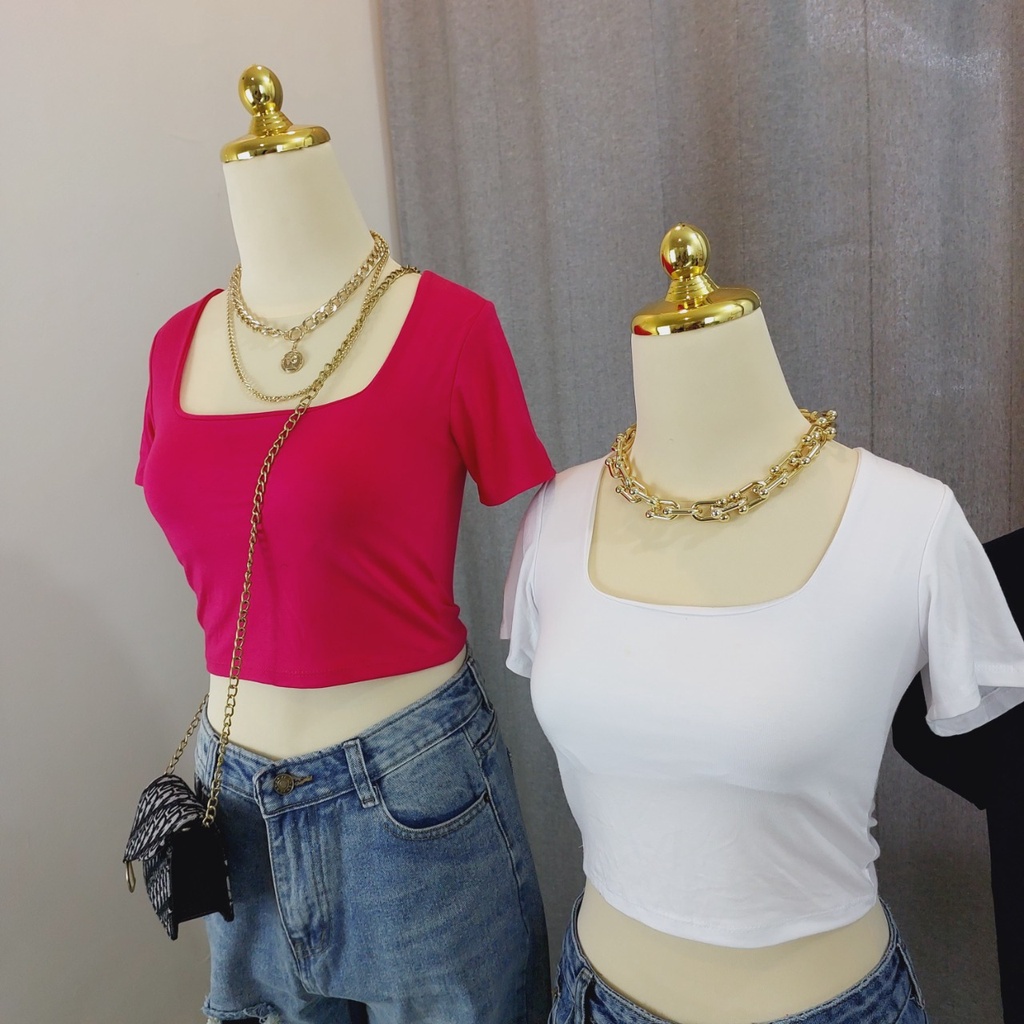 CROP TOP TANGKWA FASHION WANITA IMPORT BANGKOK CODE T1