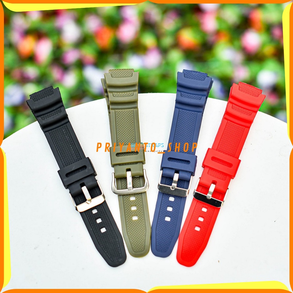 STRAP TALI JAM TANGAN DIGITAL AE1000W AE1100W AE-1000 AE-1100 AE 1000 1100 HITAM FREE PEN