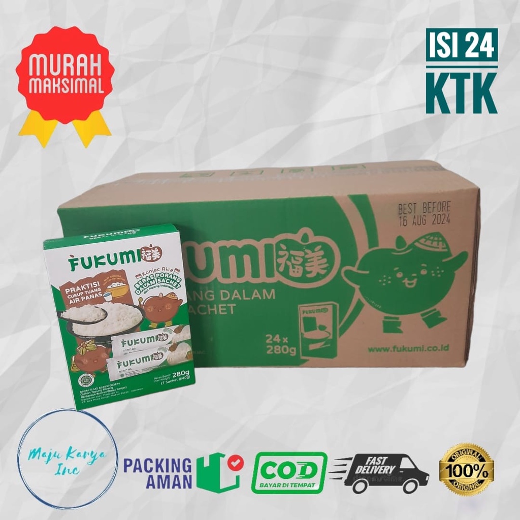 Fukumi Beras Porang sachet 1 dus isi 24 Box - DUS