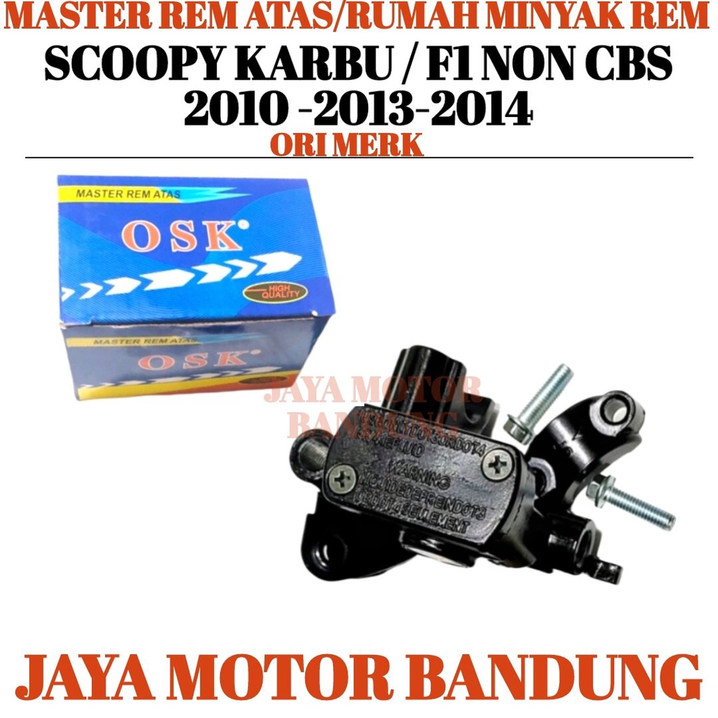 MASTER REM ATAS SCOOPY KARBU SCOOPY F1 NON CBS TAHUN 2010 2011 2012 2013 2014 UPPER PUMP HOLDER -RUM