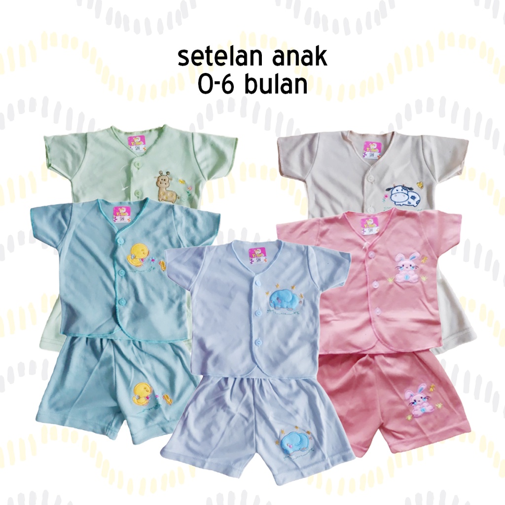 Y Lin Setelan Anak Bayi | Set Baju Rumah Bayi Cewek Cowok