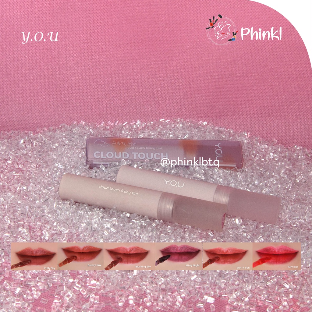 `ღ´ PHINKL `ღ´ Y.O.U Cloud Touch Fixing Liptint | Korean Style