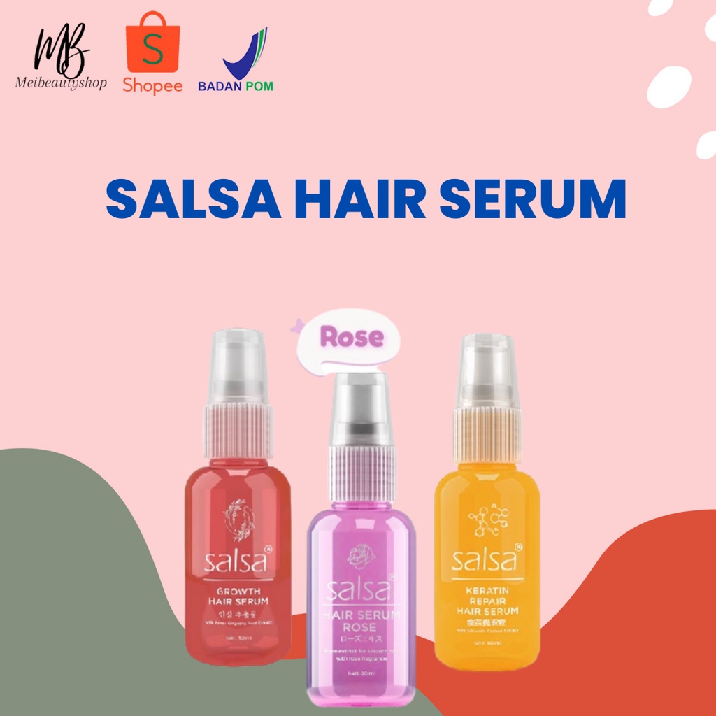 Salsa Hair Serum Rose Spray | Serum Rambut | Hijab Friendly BPOM 80ml