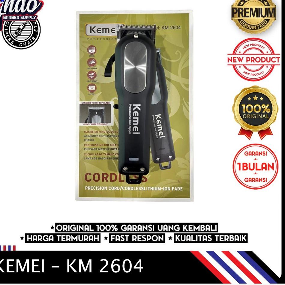 Promo Merakyat Kemei 2604 Mesin Alat Cukur Rambut Mesin Kemei 2604 Hair Clipper Elektrik KM2604