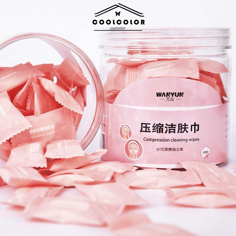 COD❤️Cleansing Wipes Portable Mini Kartun Lucu Untuk Pembersih Makeup- cl